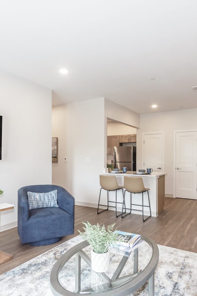 Open concept apartment